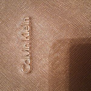 Calvin Klein Taupe Brown Chain-Strap Tote